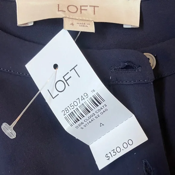 LOFT NWT Black and White Polka Dot Dress - 4 - Picture 3 of 4